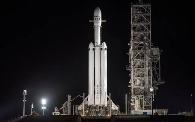 Lancio del falcon heavy
